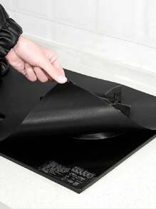 1pc Extra Large Heat Resistant PTFE Mat For Multiple Uses, Easy To Clean PTFE Barbecue Grill Mat, Oven Bottom Liner, Baking Cooking Sheet For Kitchen Use, DIY Style Free To Cut Gas Stove Top Protectors (Trimming Required) - 3 Sizes To Choose