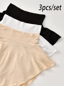 3件套女士立领围脖围巾，防风保暖，四季皆宜 - 彩色 - 查看 1