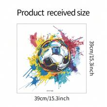 彩色油漆足球卧室客厅门廊宿舍家居装饰墙贴纸自粘式 - 彩色 - 查看 7