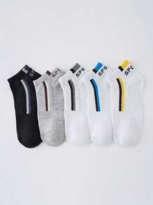 20/10 Pairs Of Boys' Big Kids And Youth Cloth Label Socks, Comfortable, Basketball Socks, Can Be Matched With Sports Shoes And Casual Shoes
