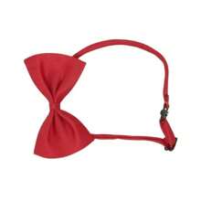 Collier cravate de compagnie ajustable à la mode - Nœud papillon de couleur unie pour animal de compagnie, à simple épaisseur, décoration pour animal de compagnie avec nœud papillon de performance , convient aux petits et grands chiens et chats