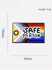 创意英文合金徽章 多色国旗胸针 学生背包 帽子金属配饰别针 适合情侣。英文问候胸针