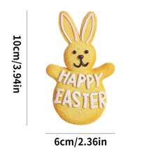 Easter Decorations Gingerbread Bunny Resin Pendant, Home Decor Gift