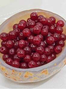 100pcs 8mm Imitation Jade/Agate Beads, Transparent Pottery Glazed Round Beads For DIY Bracelet Necklace Jewelry Making - Multicolor - View 18