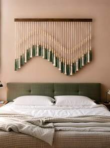 1Pc Nordic Style Sue Wall Decoration, Hand-Woven, Tapestry Background Decoration, Bohemian Style, Home Decoration Wall Hanging, Room Background Wall Decoration, Add Life Color. Room Decors Garden Decor Wedding Decor Home Decors