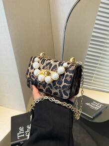 1pc Crocodile Pattern Jelly Bag Children's Handbag Coin Purse Pearl Crossbody Small Bag, Exquisite And Fashionable Pearl Handbag Small Square Bag, Suitable For Girls To Go Shopping, Daily Use, Attend Parties, Sweet And Cute Princess Style Crossbody Chain Bag, Pearl Handbag Chain Shoulder Strap, Magnetic Buckle Flip Closure Opening Method, The Best Choice For Little Girls As A Gift - Pearl Handbag - View 15