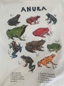Frogs Species T-Shirt - Cream - 香檳色 - 查看 3