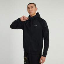 Nike 2025 男士 AS M NK TF HD FZ 夹克、针织连帽外套 DQ4831-010 - 黑色 - 查看 9