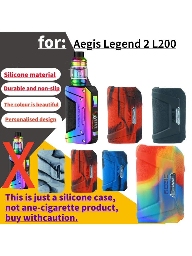 geekvape aegis legend 2 silicone case 1 Pc Top Selling Suitable For Geek Vape L200 200W Kit Body, Silicone Protective Cover, Dust-Proof And Anti-Fall ontario-only Select Flavor ::Cuba Cigar Shop Blueberry Jam Geek