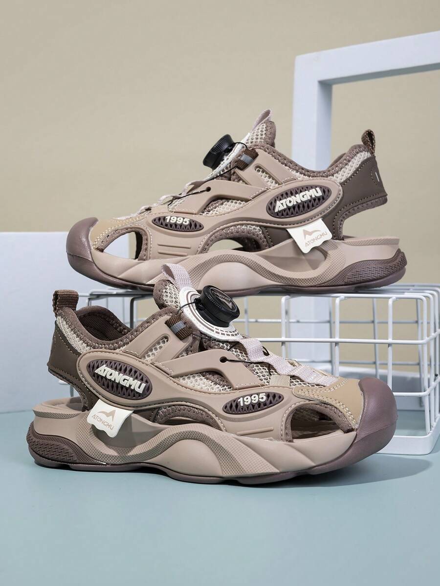 Kids Spring/Summer Sports Sandals, Lightweight Breathable Anti-Collision, Rotatable Buckle Design, Non-Slip Sole, Easy On/Off For Daily Wear, Vacation, Outdoor, Beach, School - Multicolor - View 1