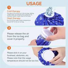 Ice Bag[6", 9" &11" ] Hot And Cold Reusable Ice Bag, Elastic Breathable Support Wrap,Relief Heat Pack Reusable For Knee Head Leg/Perfect Gift For Birthday/Christmas, For Fishing/Camping/Travel(For Hot Is 50-60℃)