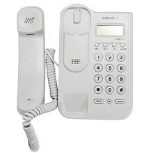 Teléfono con cable con identificador de llamadas, extensión de teléfono fijo pequeña para uso doméstico/oficina/hotel