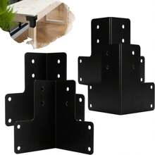 4Pcs Heavy Duty Corner Brackets Workbench Shop Table Kit Corner Brackets Steel Workbench Supports For Desk Box & Edge & Wood Beam - 4 Pack - View 10