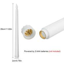 1-12 Pcs LED Flameless Candles Flickering, Battery Powered Led Taper Candles Flickering, Flameless Candles Led Electronic Candles Fake Candles For Wedding Decor, Party, Table, Home, Room, Christmas Decorations, Thanksgiving Decor, Halloween Decor