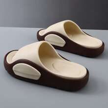 2025 New Summer Men's Casual Home Slippers Color Matching Soft Bottom Non-Slip Deodorant Simple Sandals Adult Going Out Beach Slippers Men's Shoes