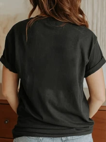 Camiseta premium "Straight But Not Narrow" - Aliado LGBT, Defensor de gays y lesbianas - Negro - Ver 2