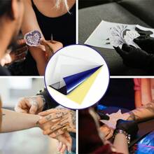 PeriPage PeriPage 40 Pcs Tattoo Transfer Paper, Tattoo Stencil Paper For Tattooing, Unique Tattoo Tracing Paper Suitable For Freehand Drawing And Thermal Copying, A4 Size