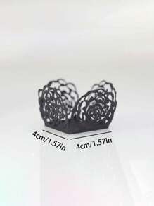 50 Pièces De Papier D'emballage Pour Truffes Doré Rose, Doublure En Papier De Bonbon Et De Cupcake, Doublure De Gâteau Et De Cupcake Carrée, Coupes De Papier Pour La Cuisson Du Chocolat