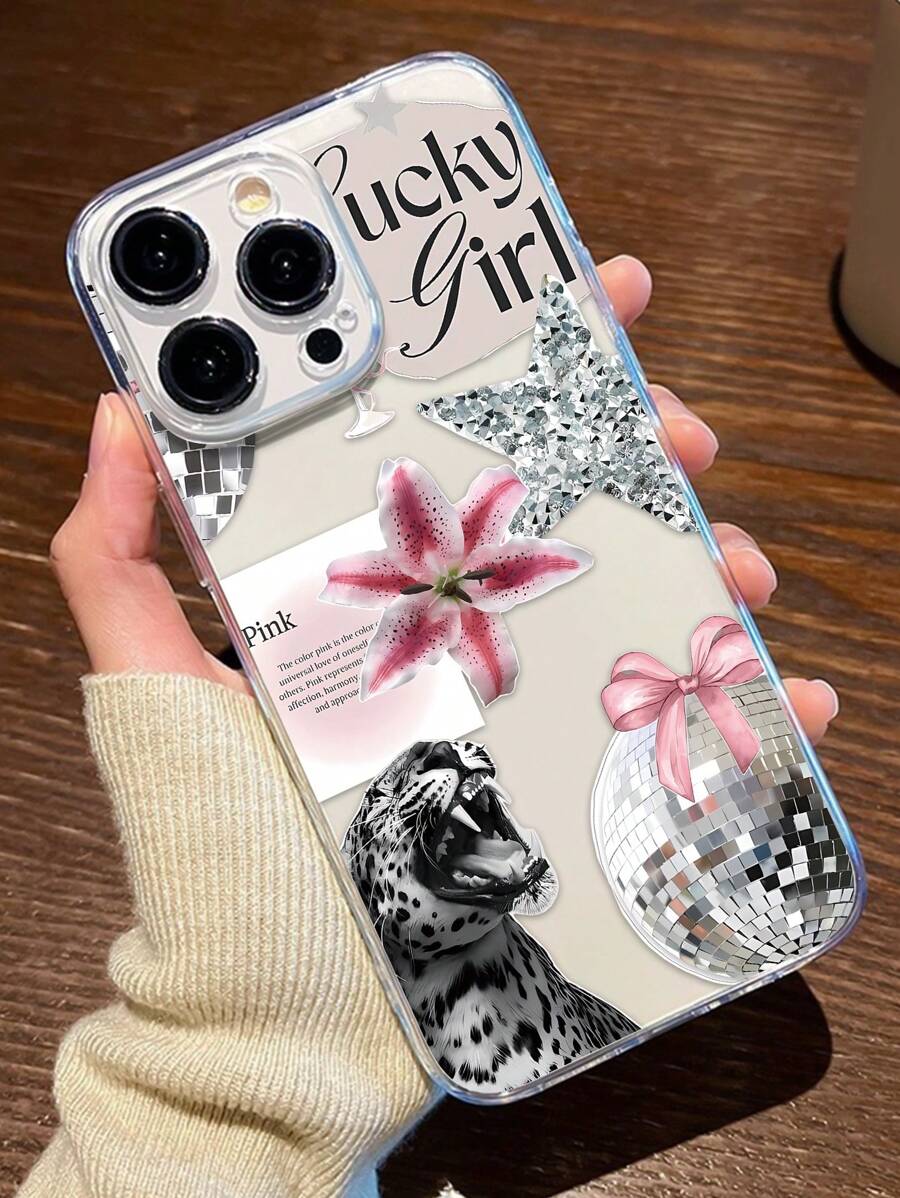 1 件豹纹透明 TPU 全身防震防指纹手机壳,兼容 16 Pro/16 Plus、15/15 Pro Max/15 Pro、11/12/13/14 Pro Max、11 Pro/11 Pro Max、12 Pro/12 Pro Max、13 Pro/13 Pro Max、14 Pro/14 Pro Max,时尚创意软壳防水防摔防刮 - 彩色 - 查看 1