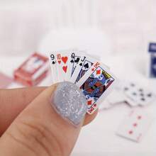 54 件微型爱国主题纸质扑克牌套装，无需电力，无羽毛，适合复活节、生日派对、互动游戏、派对用品和创意礼物 - 彩色 - 查看 4