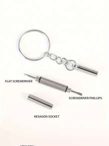 1/3pcs Eyeglass Screwdriver, Eyeglass Screwdriver, Watch Repair Kit With Keychain, Portable Hand Tool, Precision Screwdriver Tool