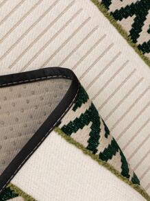 1 件不对称雪尼尔沙发垫，防滑沙发套，适合所有季节 - 綠色 - 查看 10