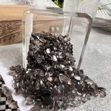 Natural Small Particle Obsidian For DIY Potted Plants, Smooth Rocks, Resin Art, Vase Filler, Aquarium Decor - Maroon - View 6