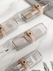 3M 1 Set Portable Travel Soap Dish And Toothbrush Holder - Plastic, Oval Shape, Essential For Camping, Gym, Bathroom Accessories