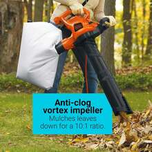 BLACK+DECKER Corded Leaf Blower Leaf Vacuum And Leaf Mulcher 3-In-1, Up To 230 MPH, 12 Amp Handheld Blower And Vacuum Combo (BV3600) - 吹葉機 - 查看 6