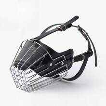 Nouvelle muselière en métal cryptée pour chien, anti-morsure, anti-chute, anti-aboiement, masque pour chien, couvre-bouche, muselière pour chien de grande, moyenne et petite taille, réglable