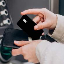 纯色卡贴 4张超薄贴纸-好看的纯色卡贴 PVC自粘彩色卡套贴 适用于信用卡、钥匙卡 超薄防水、防刮、防滑、储蓄卡、装饰卡贴