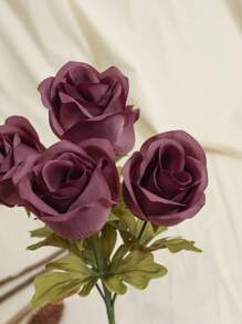 1 Bunch Of Simulation Roses Spring Home Living Room Bedroom Table Scene Party Decoration Shooting Hand Bouquet