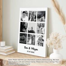 1pc Personalized Photo Collage Prints, Personalized Photo Gifts, Wedding Keepsakes, Custom Prints, Photography Gifts, Canvas Print Gifts (Frames Optional) Birthday Graduation,Home Harmony - Multicolor - View 4