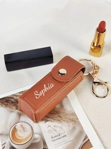 Personalized Lipstick Pouch, Customized Name Makeup Bag, Bridesmaid Lipstick Storage Bag, Cosmetic Organizer, Birthday Gift For Mom/Girlfriend