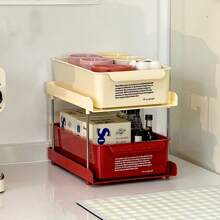 多機能コーヒー＆ティーバッグ収納オーガナイザー-オフィス＆ホームコーヒーバー用引き出し付き2/3段コーナー卓上ラック - マルチカラー - チェックする 6