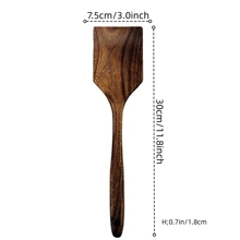 1/3 件高品质木制厨房用具套装，木制铲子，饭铲，锅铲，壁挂式，人体工程学手柄，天然饭铲，筛子不粘锅铲，耐热，易于清洁和厨房必需品，烹饪套装，锅具套装 - 黃色 - 查看 15