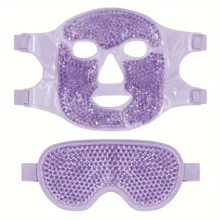 2Pcs/Set Rejuvenating Gel Cooling Eye Mask - Soothing Hot/Cold Compress Eye Patch For All Skin Types, Reusable, Alcohol-Free, And Gentle On Eyes