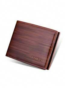 1 billetera corta personalizable con nombre para hombre, billetera minimalista retro para hombre - Multicolor - Ver 11