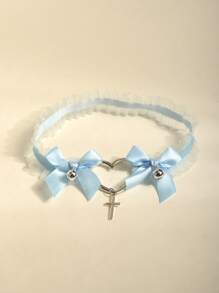 Creative Heart Polka Dot Bow Ruffle Leg Decoration Bells Butterfly Accessories