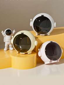Astronaut Toothbrush Holder, Toothbrush Storage Rack, No Drilling Wall Mounted Bathroom Organizer - Multicolor - View 2