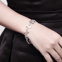 925 Silver Fashion Bracelet, Suitable For Daily Wear And Gift Giving - White - View 4
