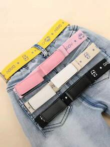 1pc Cartoon Pattern Elastic Waist Belt, Casual Waistband Suitable For Boys And Girls - 1PC - View 2