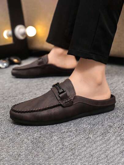 New Spring/Summer Men's British Style Versatile Loafers, Business Casual Slip-On Leather Shoes, Driving Moccasins (Note: Runs Small, Big-Footed Wearers Suggest Buying One Size Up)