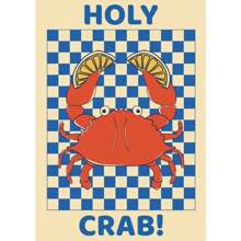 1pc Colorful Sardine Lobsters Crabs Fish Marine Animals Canvas Paintings Kitchen Living Room Home Decoration No Frame