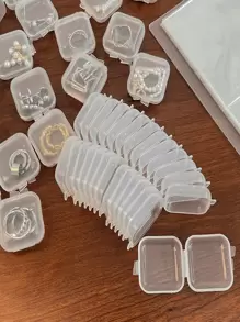Organizador de joyas con 56/28/4/1-compartimentos con tapa transparente, caja de almacenamiento de joyas desmontable y multifuncional para anillos, aretes, arte de uñas, anti-oxidación, gran capacidad, adecuada para organizadores de joyas, expositores de joyas, coleccionistas de joyas, regalos navideños, artículos esenciales de viaje y artículos esenciales navideños