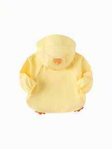 Balabala Baby Hooded Sun Protection Jacket, 2025 Summer Cute Loose Outerwear - Light Yellow - View 6