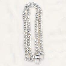 1pc Different Sizes Goldena Luminum Replacement Flat Chains, Metal Strap DIY Purse Handbag Shoulder Crossbody Bag Clutch Versatile Fashion Essential Accessories