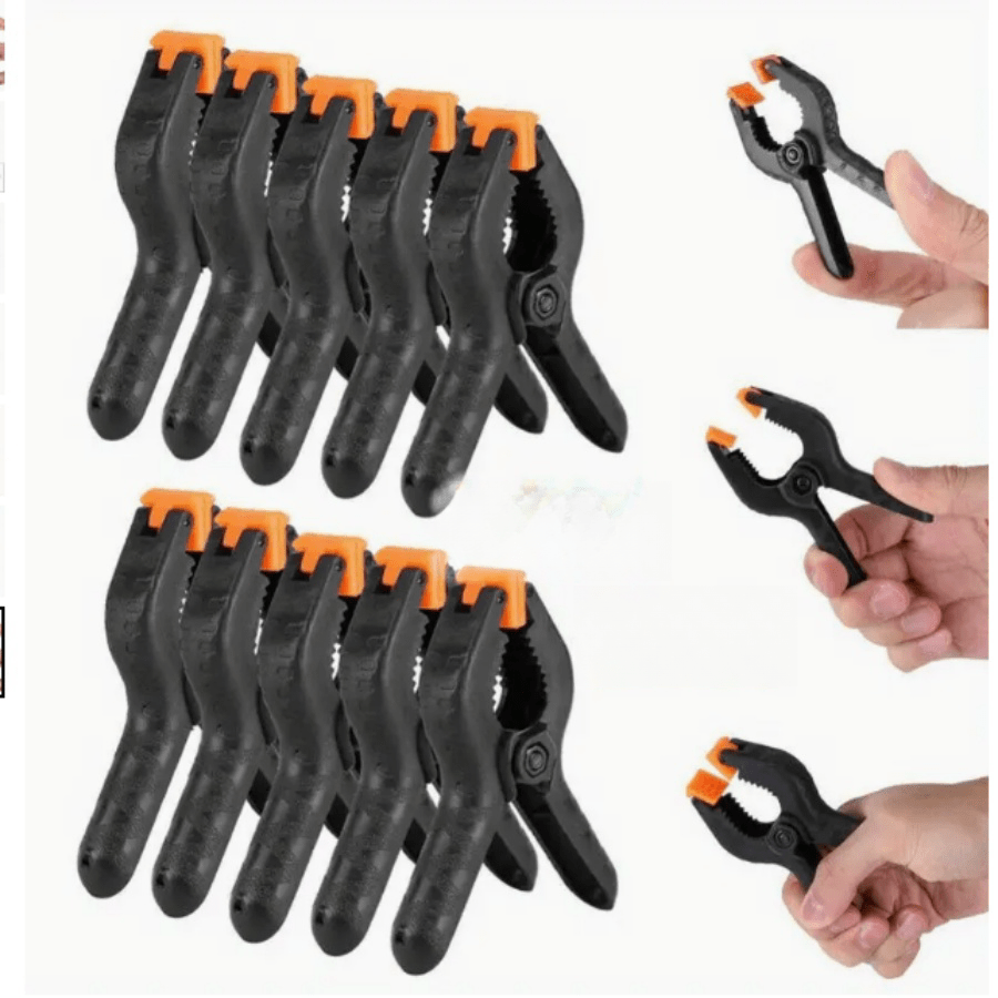 10pcs Durable Spring Clamps, Suitable For Woodworking, Home Workshop And DIY Projects