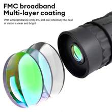 1pc Handheld High Definition Monocular Telescope, Portable Outdoor Hiking Binoculars, Sightseeing Telescope, Ideal Gift For Friends, Suitable For Travel, Hiking, Climbing