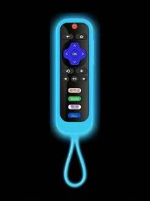 ROKU TV Remote Control Silicone Protective Cover, Suitable For ROKU Series TV Remote Control, Made Of Luminescent Silicone Material